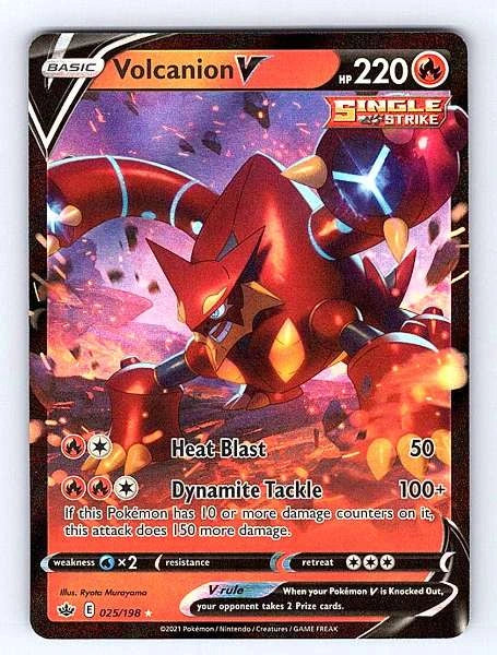 Volcanion V 025/198 Chilling Reign Ultra Rare NM Pokemon TCG