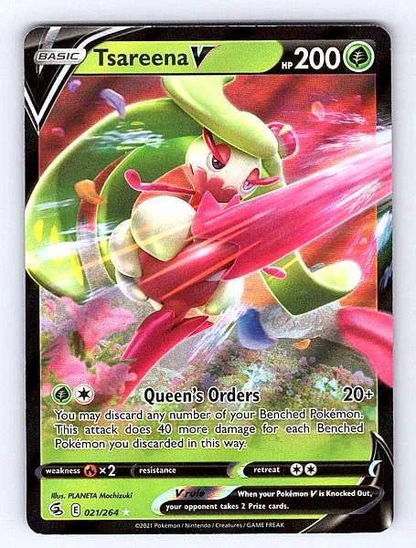 Tsareena V 021/264 Fusion Strike Ultra Rare NM Pokemon TCG