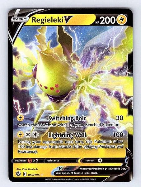 Regieleki V 057/195 Silver Tempest Ultra Rare NM Pokemon TCG