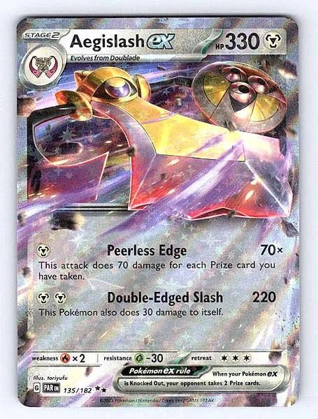 Aegislash ex 135/182 Paradox Rift Ultra Rare NM Pokemon TCG