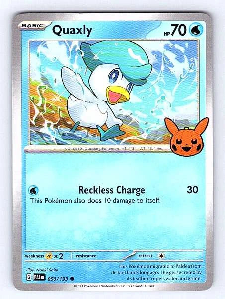 Quaxly 050/193 Paldea Evolved Common NM Pokemon TCG