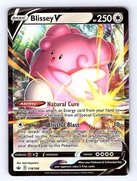 Blissey V 119/198 Chilling Reign Ultra Rare NM Pokemon TCG