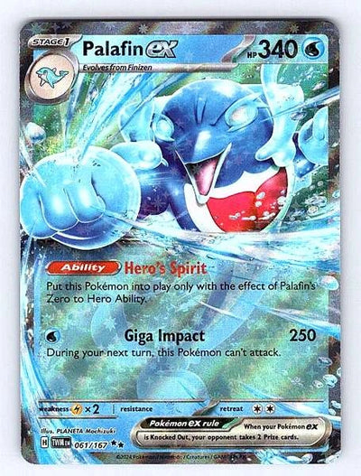 Palafin ex 061/167 Twilight Masquerade Ultra Rare NM Pokemon TCG