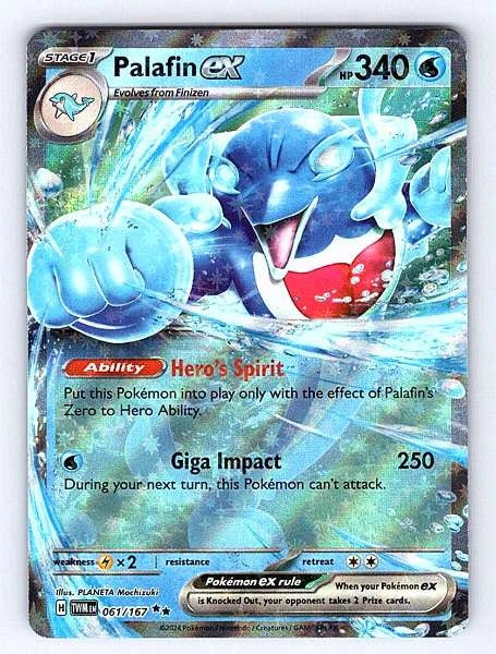 Palafin ex 061/167 Twilight Masquerade Ultra Rare NM Pokemon TCG