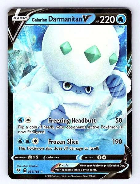 Galarian Darmanitan V 036/185 Vivid Voltage Ultra Rare NM Pokemon TCG