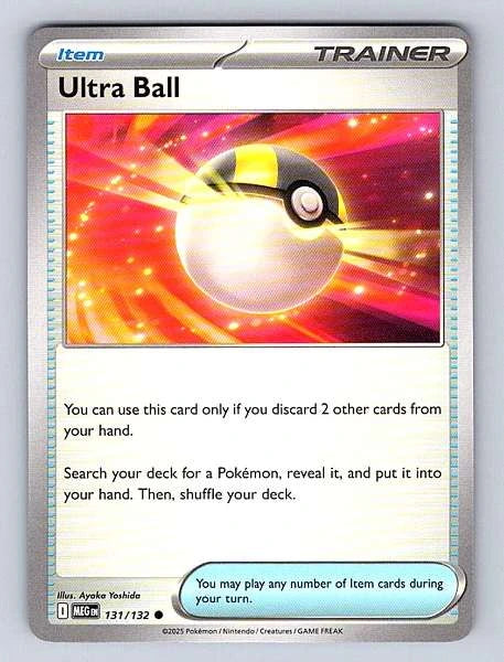 None 131/132 Mega Evolution Common NM Pokemon TCG
