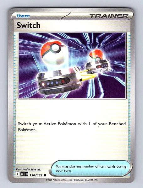 None 130/132 Mega Evolution Common NM Pokemon TCG