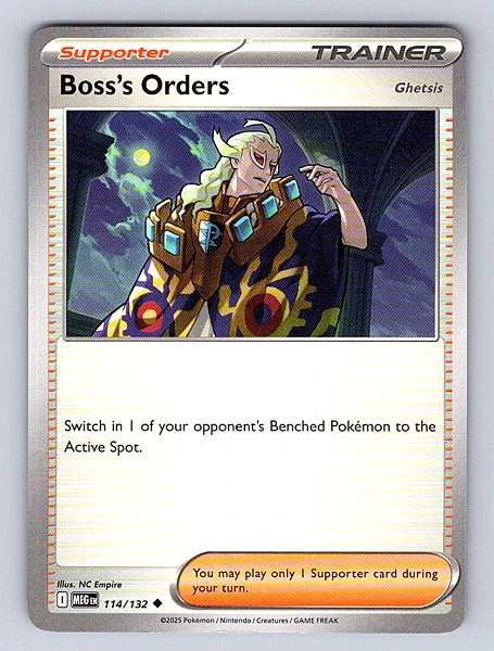 Ghetsis 114/132 Mega Evolution Common NM Pokemon TCG