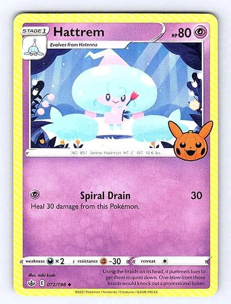 Hattrem 072/198 Chilling Reign Common NM Pokemon TCG