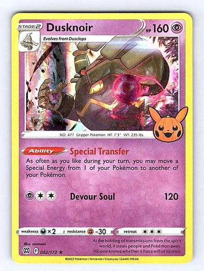 Dusknoir 062/172 Brilliant Stars Rare NM Pokemon TCG