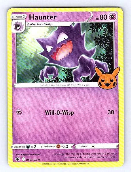 Haunter 056/198 Chilling Reign Uncommon NM Pokemon TCG