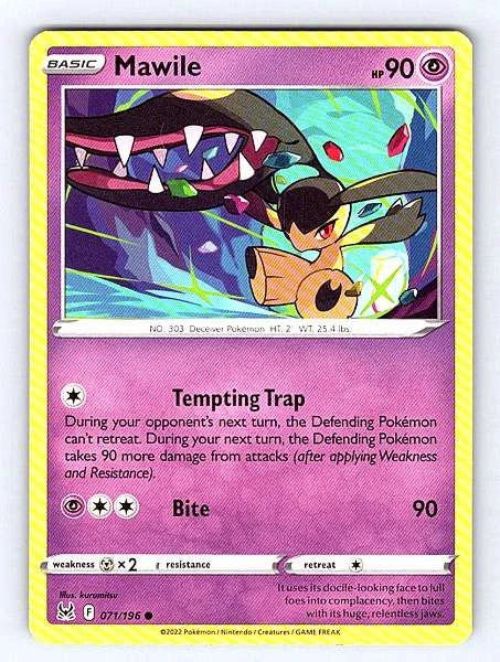 Mawile 071/196 Lost Origin Common NM Pokemon TCG
