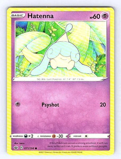 Hatenna 071/198 Chilling Reign Common NM Pokemon TCG