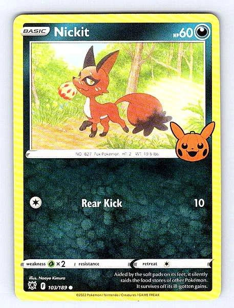 Nickit 103/189 Astral Radiance Common NM Pokemon TCG