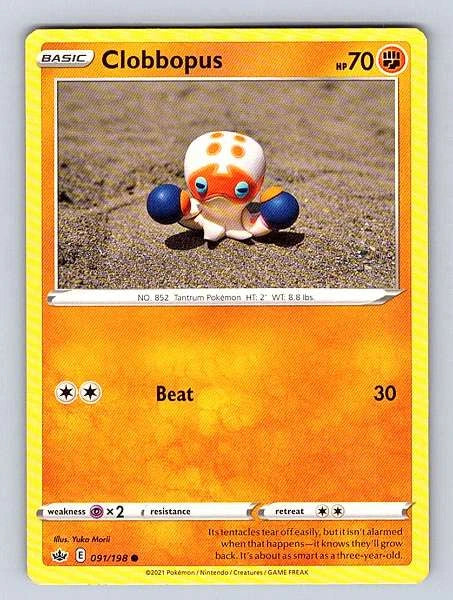Clobbopus 091/198 Chilling Reign Common NM Pokemon TCG