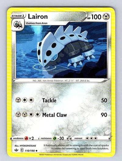 Lairon 110/198 Chilling Reign Common NM Pokemon TCG