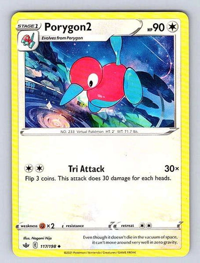 Porygon2 117/198 Chilling Reign Common NM Pokemon TCG