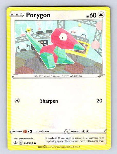 Porygon 116/198 Chilling Reign Common NM Pokemon TCG