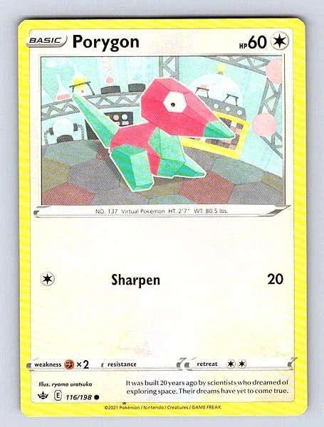 Porygon 116/198 Chilling Reign Common NM Pokemon TCG