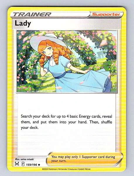Lady 159/196 Lost Origin Common NM Pokemon TCG