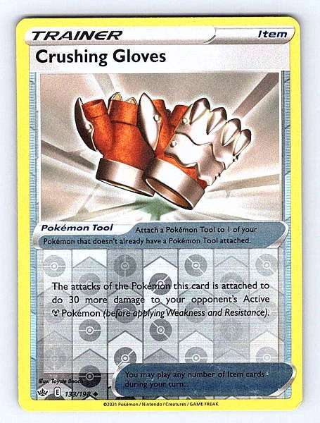 Crushing Gloves 133/198 Chilling Reign Uncommon NM Pokemon TCG