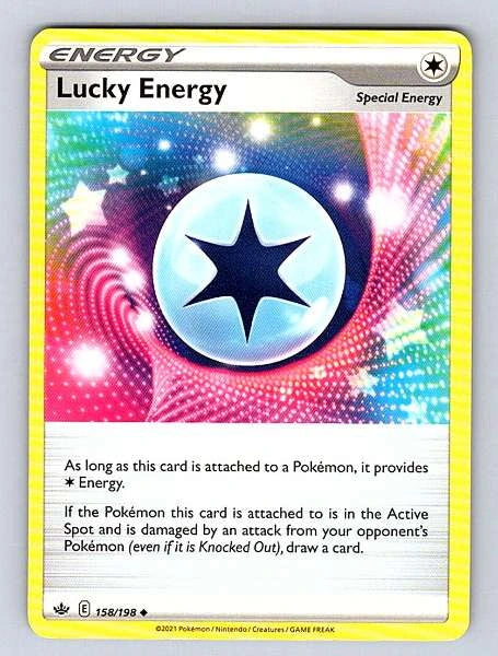 Lucky Energy 158/198 Chilling Reign Uncommon NM Pokemon TCG