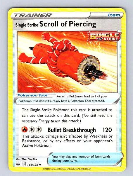 None 154/198 Chilling Reign Uncommon NM Pokemon TCG