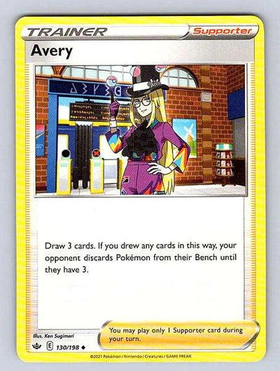 Avery 130/198 Chilling Reign Uncommon NM Pokemon TCG