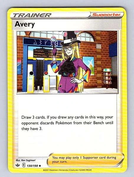 Avery 130/198 Chilling Reign Uncommon NM Pokemon TCG
