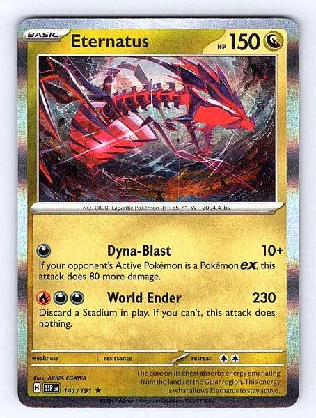 Eternatus 141/191 Surging Sparks Rare NM Pokemon TCG