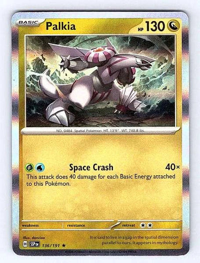 Palkia 136/191 Surging Sparks Rare NM Pokemon TCG