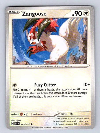 Zangoose 149/191 Surging Sparks Common NM Pokemon TCG