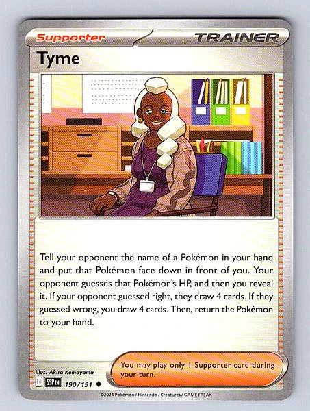 Tyme 190/191 Surging Sparks Ultra Rare NM Pokemon TCG