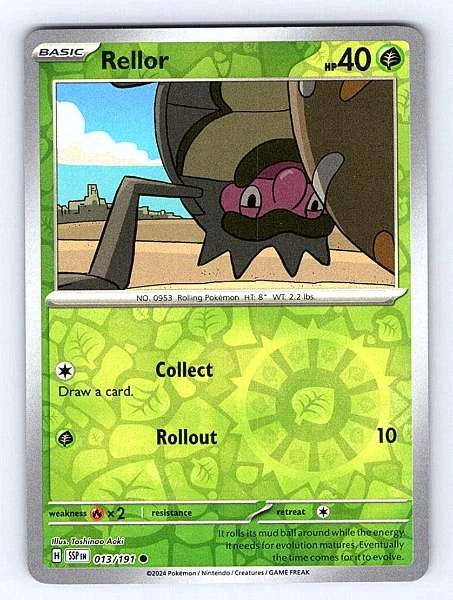 Rellor 013/191 Surging Sparks Common NM Pokemon TCG