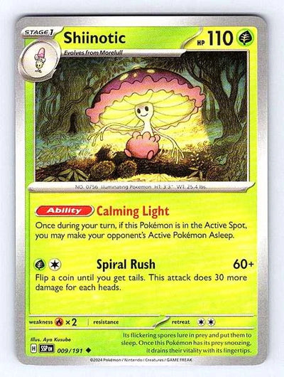Shiinotic 009/191 Surging Sparks Uncommon NM Pokemon TCG