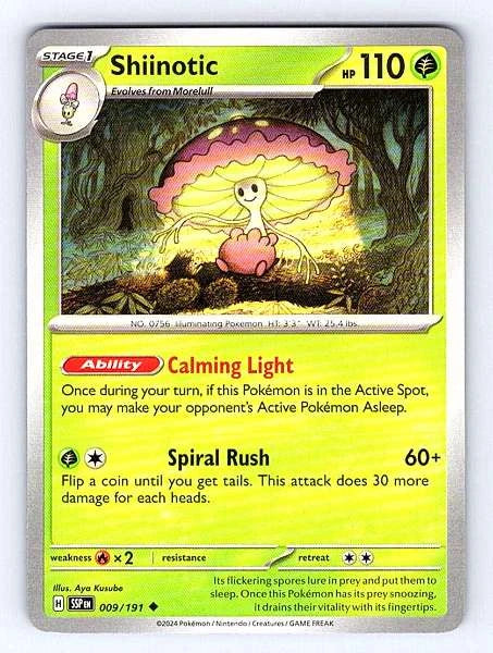 Shiinotic 009/191 Surging Sparks Uncommon NM Pokemon TCG