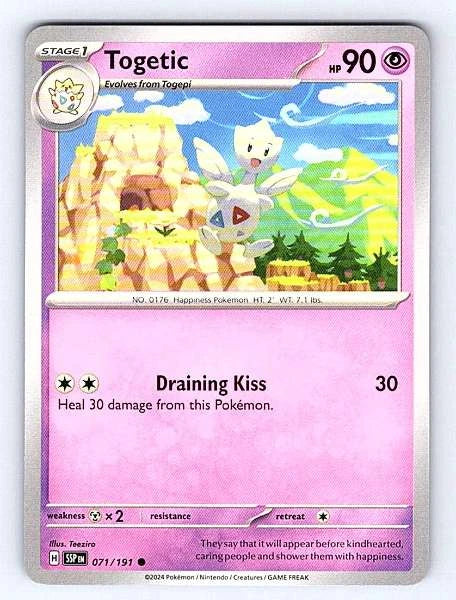 Togetic 071/191 Surging Sparks Common NM Pokemon TCG