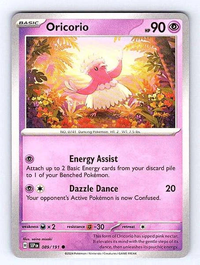 Oricorio 089/191 Surging Sparks Common NM Pokemon TCG