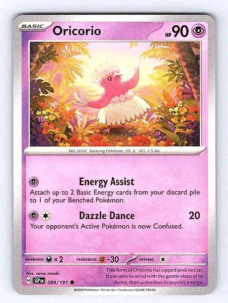 Oricorio 089/191 Surging Sparks Common NM Pokemon TCG