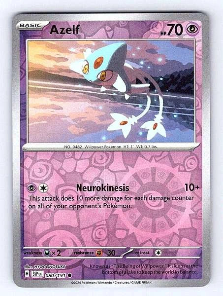Azelf 080/191 Surging Sparks Common NM Pokemon TCG