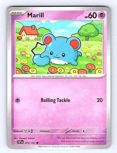 Marill 073/191 Surging Sparks Common NM Pokemon TCG