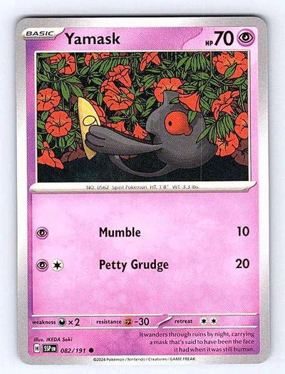Yamask 082/191 Surging Sparks Common NM Pokemon TCG