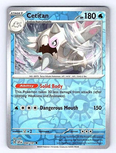 Cetitan 054/191 Surging Sparks Common NM Pokemon TCG