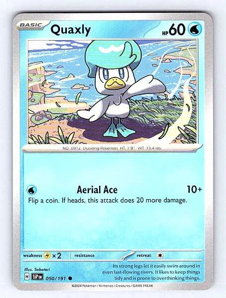 Quaxly 050/191 Surging Sparks Common NM Pokemon TCG