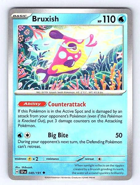 Bruxish 049/191 Surging Sparks Uncommon NM Pokemon TCG
