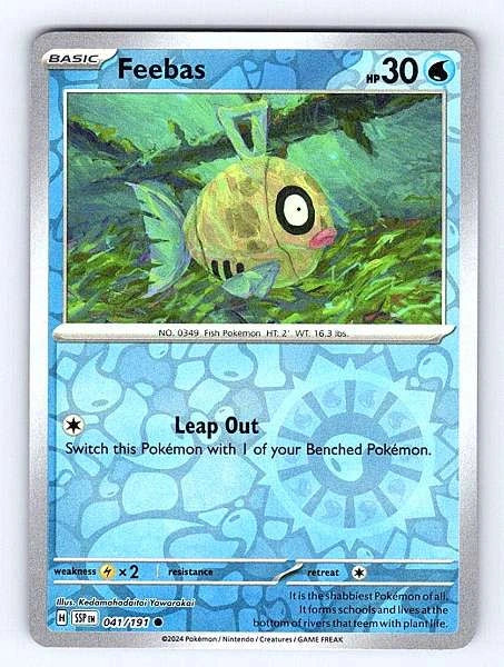Feebas 041/191 Surging Sparks Common NM Pokemon TCG