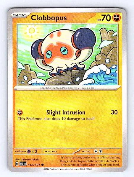Clobbopus 112/191 Surging Sparks Common NM Pokemon TCG