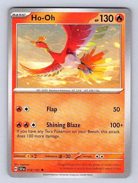 Ho-Oh 019/191 Surging Sparks Rare NM Pokemon TCG
