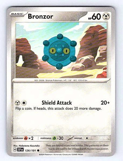 Bronzor 126/191 Surging Sparks Common NM Pokemon TCG