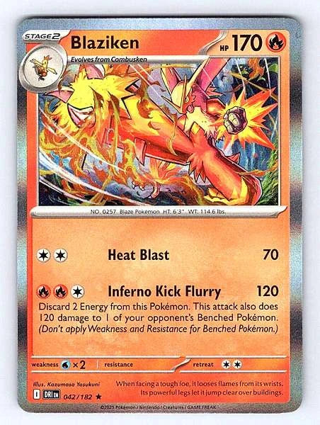 Blaziken 042/182 Destined Rivals Rare NM Pokemon TCG